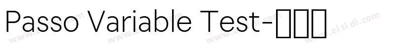 Passo Variable Test字体转换 Passo Variable Test字体转换